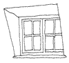 Type h) Dormer window, (usually casement) 